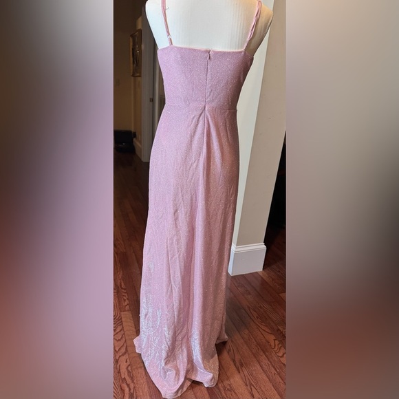 LuLu’s shimmering pink maxi dress size medium - Picture 11 of 16
